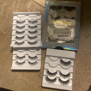 12 pairs of assorted strip eyelashes